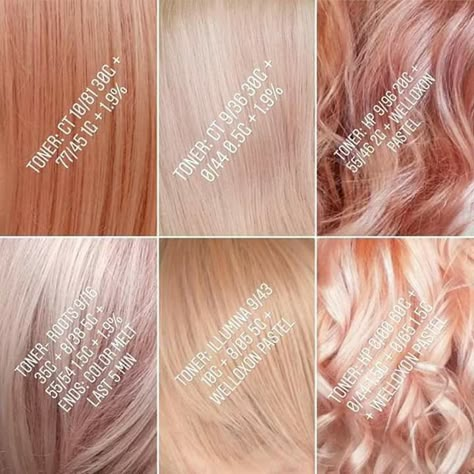 Peachy Pink Hair, Modern Hairstyles For Women, Hair Color Swatches, Best Haircuts For Women, Wella Hair Color, Pink Blonde, Pink Blonde Hair, Korean Hair Color, Dip Dye Hair