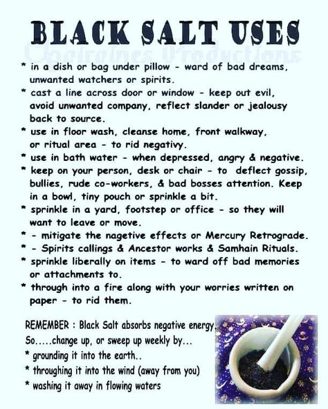 Black Salt Uses, Witchcraft Spells For Beginners, Witches Broom, Random Tips, Witchy Tips, Spells For Beginners, Witch Herbs, Broom Closet, Green Witchcraft