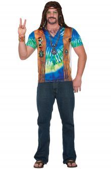 Hippie Fashion Men, Hippie Outfits Men, Woodstock Costume, Blue Tie Dye Shirt, Hippie Men, Halloween Parejas, Hippie Costume, Man Shirt, Hippie Shirt