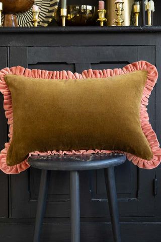 Home Accessories & Furnishings | Rockett St George Cool Cushions, Modern Chintz, Ruffle Cushion, Pink Cushion, Latest Interior Design Trends, The World Of Interiors, Rockett St George, Green Sofa, Pink Cushions