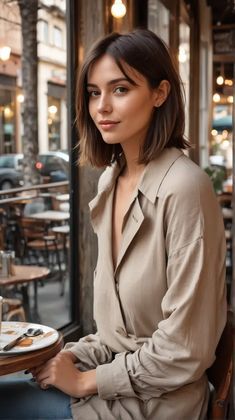 Long Bob Short Bangs, Long Bob Balayage Straight, Shoulder Hair With Fringe, Sharp Long Bob, Mid Length Bob With Fringe, Straight Bob Haircut Shoulder Length, Long Bob Ponytail, Collarbone Hair Length, Bob For Long Face Shape