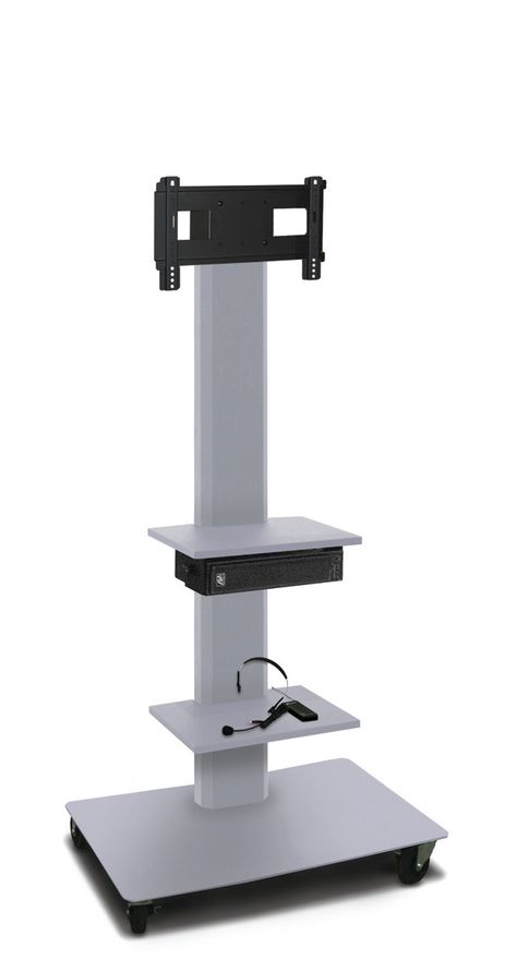 Vizion TV/Monitor Stand and Mount AV Cart Camera Shelf, Tv Floor Stand, Link Click, Monitor Stand, Ikea Hack, Office Furniture, Lamp Post, Standing Desk, Marvel