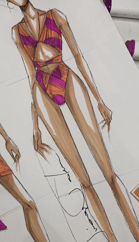 Swimsuit Illustration Fashion, Swimsuit Fashion Illustration, Fashion Illustration Swimwear, Swimwear Design Sketch, Swimwear Sketch, Swimsuit Sketch, Swimsuit Drawing, Swimwear Illustration, Swimsuit Illustration