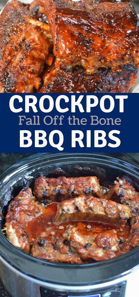 Ribs In Crockpot Slow Cooker, Crock Pot Barbecue, Ribs Crock Pot, Crock Pot Ribs, Slow Cooker Bbq Ribs, Crockpot Ribs, Bbq Pork Ribs, Slow Cooker Ribs, Slow Cooker Bbq