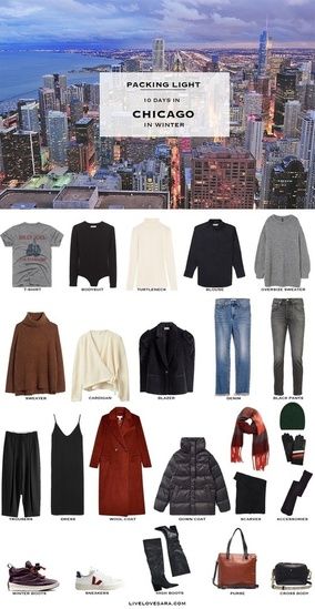 What to pack for Chicago packing list | Chicago Outfit Ideas | What to Wear in Chicago | US Packing list | Winter Packing List | What to Wear in the US | Packing Light | Capsule Wardrobe | travel wardrobe | Fall packing list | travel capsule | livelovesara  #ShopStyle #MyShopStyle #Travel #Vacation #Winter #Holiday Chicago Outfit Ideas, Chicago In Winter, Packing List Winter, Fall Japan, Winter In Chicago, Fall Packing List, Fall Chicago, Chicago Fall, Fall Packing