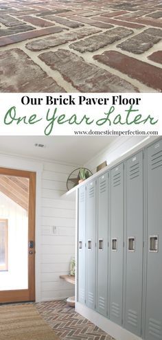 Brick Tile Floor, Home Renovation Loan, Mudroom Flooring, Brick Floor, Architecture Renovation, Mudroom Laundry, Laundry Room Flooring, Mudroom Laundry Room, Brick Kitchen