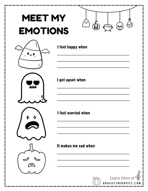 Who Supports You, Identify Feelings Worksheet, Worksheets For Therapy, Free Zones Of Regulation Printables, Inside Out Therapy Activities, Getting To Know You Worksheet, Perfectionism Therapy Activities, Halloween Art Therapy Activities, Halloween Coping Skills Activities