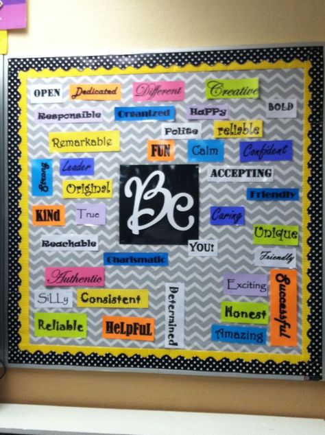 Board Ideas For Classroom, Bulletin Board Ideas For Classroom, Middle School Bulletin Boards, Inspirational Bulletin Boards, Office Bulletin Boards, Creative Bulletin Boards, School Wall Decoration, High School Bulletin Boards, Elementary Bulletin Boards