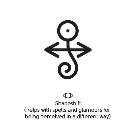 Shapeshift glamour sigil Glamour Spell, Being Perceived, Witch Symbols, Chaos Magick, Sigil Tattoo, Magick Symbols, Wiccan Symbols, Black Magick, Wiccan Magic