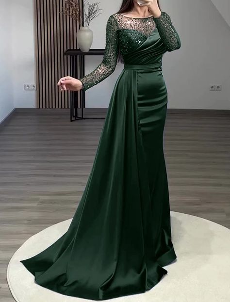 Green Dress Formal, Dress Formal Wedding Guest, Red Green Dress, Formal Wedding Guests, Gown Red, فستان سهرة, Dress Evening, Dress Formal, Wedding Veils