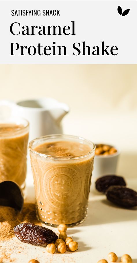 My caramel protein shake uses natural plant protein to power your workout and your day. Plus, this caramel shake is insanely delicious! Caramel Protein Shake Recipes, Caramel Protein Shake, Caramel Shake, Mocha Protein Shake, Workout Smoothie Recipes, Plant Protein Sources, Homemade Cashew Milk, Energy Boosting Smoothies, Protein Benefits