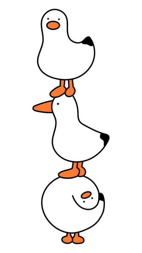 Funny Ducks Drawings, Funny Creatures Drawing, Funny Duck Cartoon, Cool Duck Drawing, Ducks Doodle, Duck Logo Design Ideas, Duck Doodle Easy, Funny Animals Drawing, Ducky Drawings