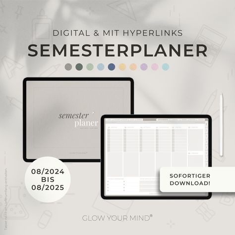 Digital semester planner 2024/2025 - digital student planner for iPad GoodNotes Notability digital study planner university planner study planner financeplanner #ultimatedigitalplanner #momplanner #prettyramadanplanner. Semester Planner, Study Calendar, University Planner, Planer Organisation, Student Calendar, Baby Shower Planner, Calendar Week, Planner For Ipad, Student Planner Printable