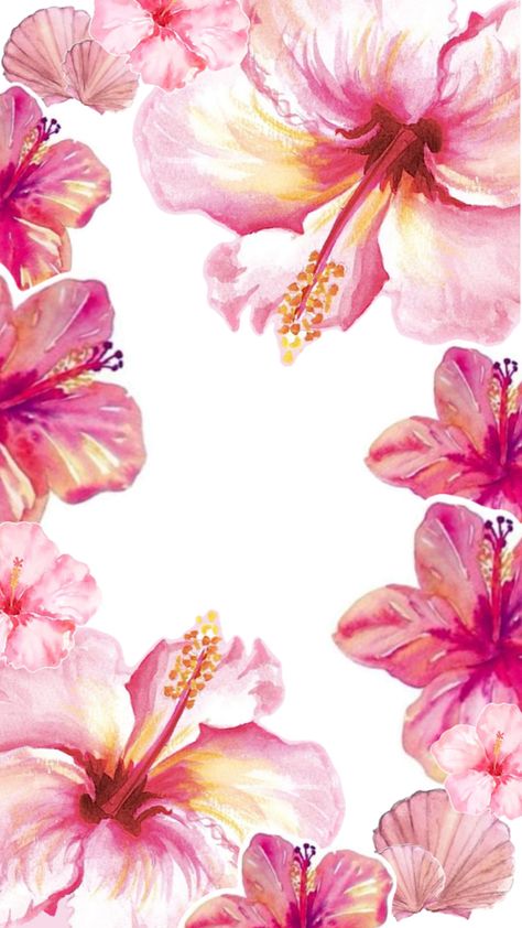 Hibiscus Flower Wallpaper Aesthetic, Summer Prints Wallpaper, Whimsy Flowers, Plain Wallpaper Iphone, Jelly Wallpaper, Pink Flowers Wallpaper, Cute Summer Wallpapers, Iphone Lockscreen Wallpaper, Desktop Wallpaper Art