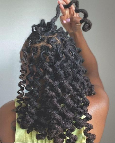 Curly locs Locs Hairstyles For Wedding, Permanent Dreadlock Extensions, Locs Journey, Loc Extensions, Short Locs Hairstyles, Hairstyles For Wedding, Dreadlock Style, Dreadlock Styles, Dreads Styles