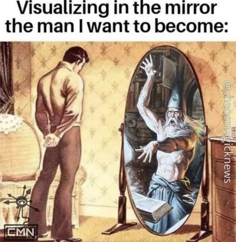 Strange magic! #magicmemes #magic #wizard #wizardmemes #mystical Types Of Wizards, Wizard Memes Funny, Buff Wizard, Cool Wizard Art, Muscle Wizard, Wizard Images, Wizard Pfp, Man On Knees, Wizard Posting