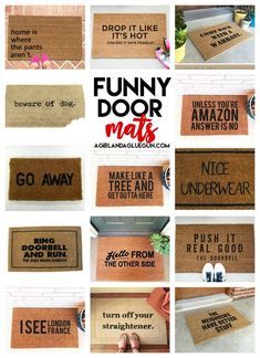 Front Door Rugs Indoor, Front Door Rugs, Door Mat Diy, Front Door Mat, Casa Exterior, Funny Doormats, Front Door Mats, Craft Day, Door Rugs