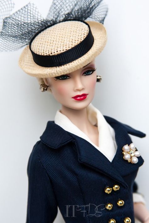 Hat Model, Barbie Hat, Suit Hat, Glamour Dolls, Dolls Fashion, Im A Barbie Girl, Poppy Parker Dolls, Barbie Style, Beautiful Barbie Dolls