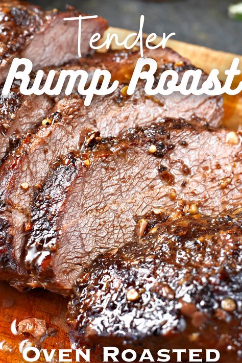 Tender Rump Roast is seared then oven roasted till perfectly tender and flavorful! Oven roasted rump roast recipe is a simple and affordable dinner for special occasions and Sunday dinners! #rumproastrecipe Smoked Rump Roast Recipe, Tender Rump Roast, Cooking A Rump Roast, Rump Roast Recipe, Crockpot Rump Roast, Beef Rump Roast, Rump Roast, Tender Roast Beef, Roast Beef Dinner