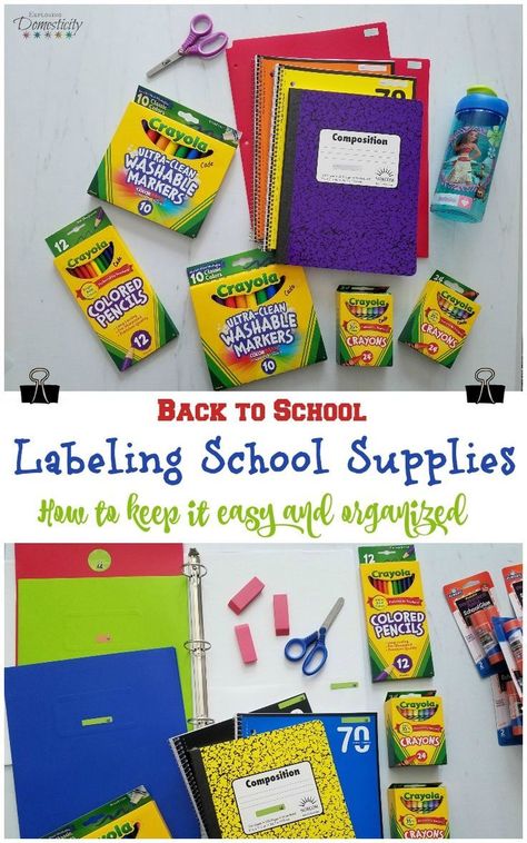 Back to School and Labeling School Supplies - How to keep it easy and organized. Our favorite labels and tips for keeping your sanity!  #backtoschool #school #schoolsupplies #schoolage #schoolagers #kids #momhacks #momtips #parenting #parentingtips #mabelslabels Labeling School Supplies, School Supplies Labels, Get Ready For School, Kids School Supplies, Chips Ahoy, Organizing Labels, How To Make Labels, School Labels, Ready For School