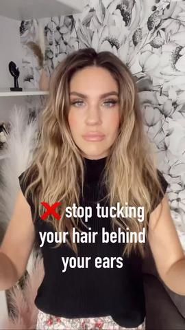 Brooke (@blushbasics) | TikTok Hair Tuck, Beachy Hair, Easy Hair, Hairdo For Long Hair, Beauty Makeup Tips, Cut My Hair, Heat Styling Products, Belleza Natural, Down Hairstyles