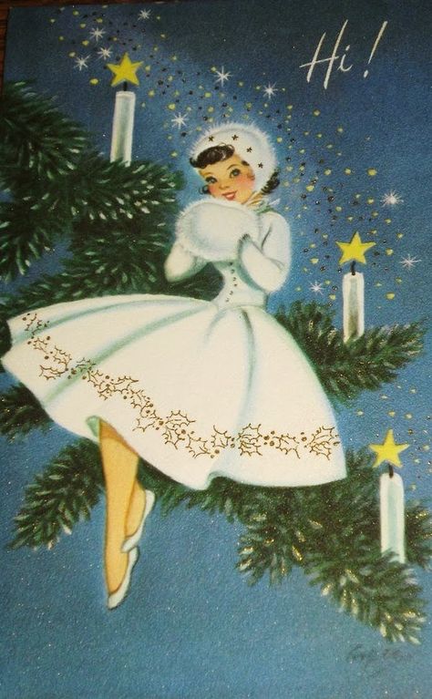 Images Noêl Vintages, Retro Christmas Cards, Retro Vintage Christmas, Vintage Holiday Cards, Vintage Christmas Images, Paper Coaster, Old Fashioned Christmas, Holiday Postcards, Christmas Past