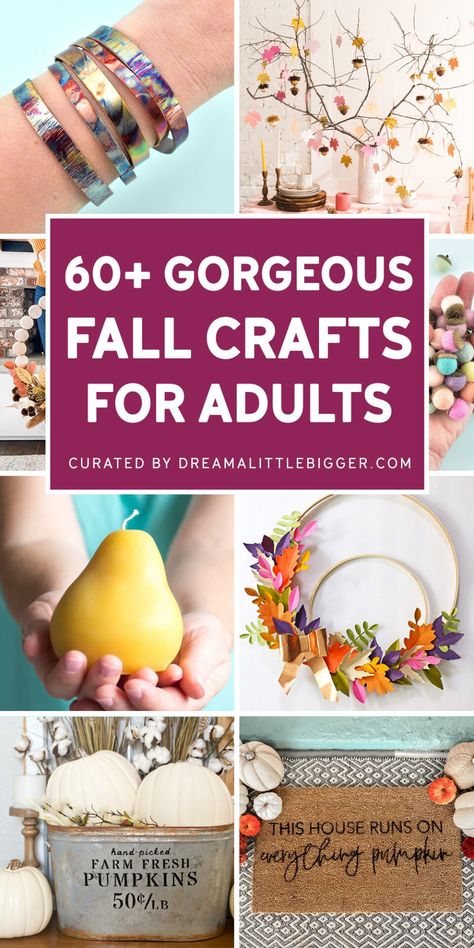 Holiday Crafts For Adults Diy Projects, November Crafts For Adults Easy Diy, Small Fall Crafts For Adults, Friend Crafts For Adults, 2 Hour Crafts For Adults, Fall Crafts For Middle School, Gratitude Crafts For Adults, Thanksgiving Crafts Adults, Crafts For Groups Of Women