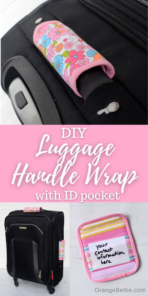 Sewing Travel Accessories, Luggage Tags Diy, Diy Travel Accessories, Patchwork Quilting Designs, Selling Crafts, Luggage Handle Wrap, Diy Luggage, Suitcase Handle, Beginner Sewing Projects Easy