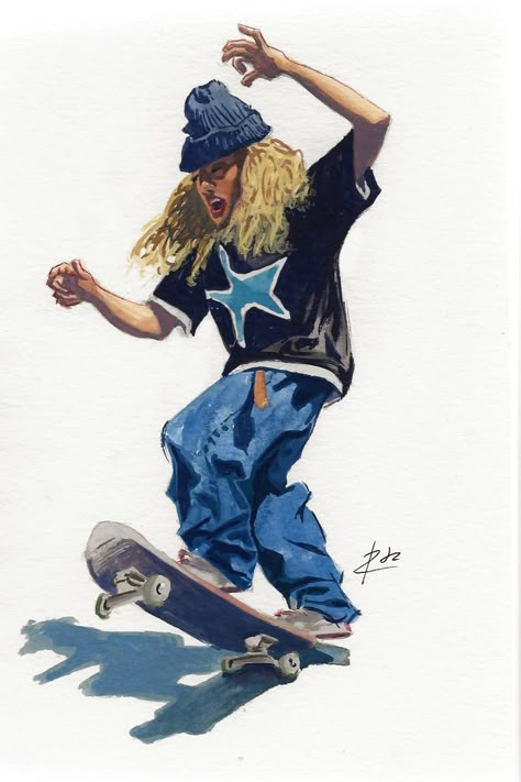 Mid-90's skateboarding illustration A Fourth Grade Film, Skateboarding Illustration, Mid90s Aesthetic, Mid 90s Aesthetic, Mid 90/, Mid 90's, Skater Vibes, Skateboard Photography, 90s Art