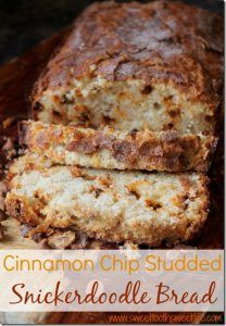 Cinnamon Chip Recipes, Snickerdoodle Bread, Snickerdoodle Cookie, Coffee Tips, Cinnamon Chips, Cinnamon Bread, Chips Recipe, Bread Recipes Sweet, Quick Bread Recipes