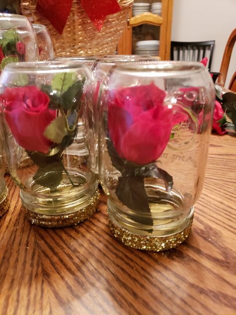 Beauty And The Beast School Decorations, Beauty And The Beast Party Centerpieces, Beauty And The Beast Centerpiece Ideas Diy, Beauty And The Beast Gender Reveal Theme, Beauty And Beast Centerpieces, Belle Baby Shower Ideas, Beauty And Beast Baby Shower Ideas, Beauty And The Beast Gender Reveal Ideas