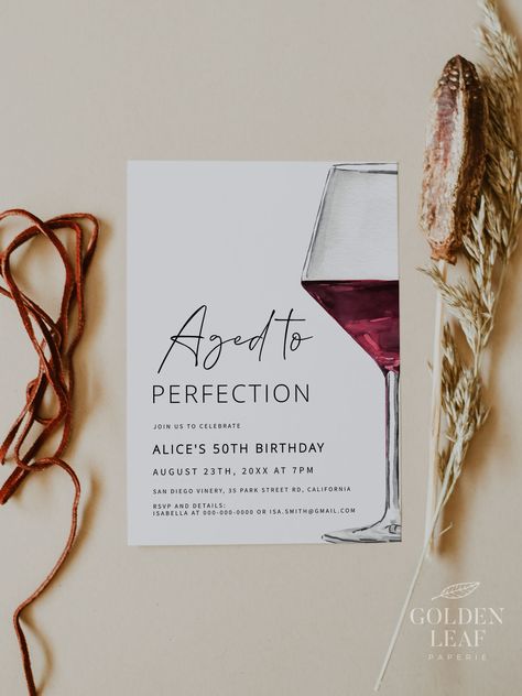 Aged Like Fine Wine Party Theme, Like A Fine Wine Birthday, Aged Like A Fine Wine Birthday, February Themed Birthday Party, Wine Themed Birthday Party Ideas, Wine Party Decorations Birthday, 30th Birthday Wine Theme, Fine Wine Birthday Party, Fine Like Wine Birthday Theme