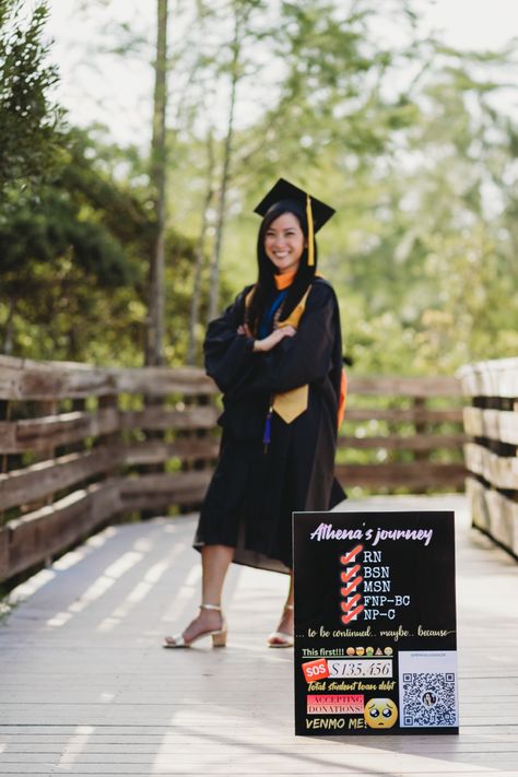 Nurse Practioner Graduation Pictures, Fnp Graduation Cap Ideas, Nurse Practitioner Graduation Pictures, Nurse Practitioner Graduation, Nurse Practioner, Np School, Graduation Nurse, Family Nurse Practitioner, Grad Student