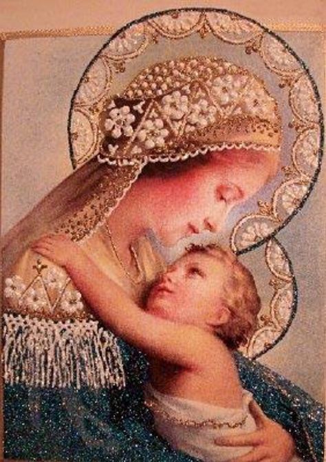 Madonna and child. Beautiful. Child Painting, Panna Marie, Religious Pictures, Queen Of Heaven, Catholic Images, Art Sacre, Blessed Mother Mary, Lord God, Religious Images