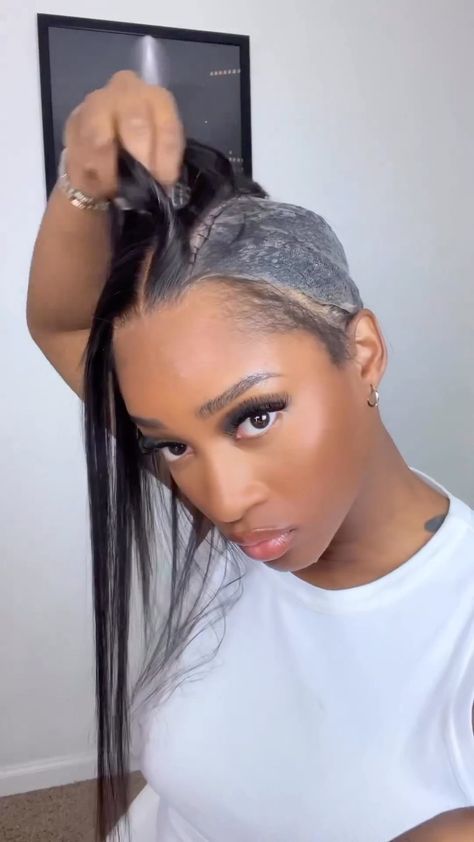 HD lace, 13x6 Half Lace Wig & Bundles | 🫶🏾Kim K lace closure middle part install! Quick-weave straight bundles w/layers haircut, she’s so adorable!🥰Soft human hair who loves?💕... | Instagram Bob Quick Weave With Closure, Middle Part Quick Weave With Leave Out Straight, Quickweave Bob With Closure Side Part, Closure Bob Quick Weave Middle Part, 2x6 Closure Sew In Middle Part, Bob Quick Weave Hairstyles No Leave Out, Middle Part Closure Quick Weave, Quick Weave Closure Hairstyles, Middle Part Closure Bob