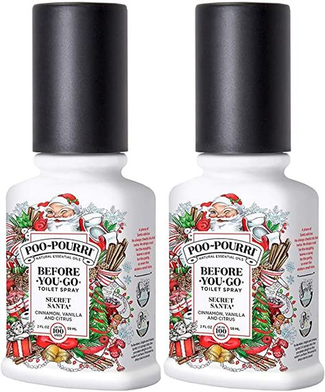 Poo-Pourri Secret Santa 2 Ounce, Before You Go Toilet Spray 2 Pack Poo Spray, Bathroom Odor, Toilet Spray, Room Sprays, Poo Pourri, Ornament Box, Eco Friendly House, Good Ole, Changing Wall Color