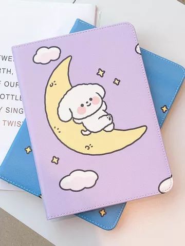 Cute Tablet Cases, Kawaii Stationery Notebooks, Aesthetic Book Cover, Diary Cover Design, Cute Ipad Cases, Sticker Organization, Custom Ipad, Diary Covers, Study Stationery