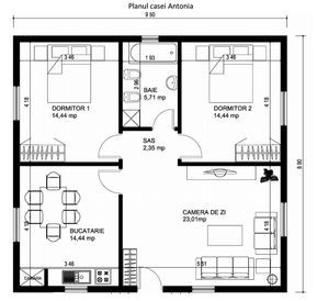 Small House Layout Plan, Simple Floor Plans, Bungalow Style House, Three Bedroom House Plan, Bungalow Style House Plans, Small House Layout, Barn Style House Plans, Small House Floor Plans, Building House Plans Designs