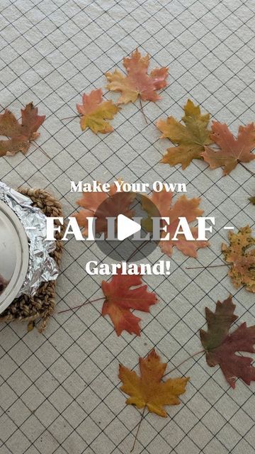 Holley and Sarah on Instagram: "This took me maybe 20 minutes to make! Get outside this weekend while the leaves are at peak and preserve the beauty with this simple DIY! Soaking up the last few days of September, such a sweet time of year. 🍁🍂

#diydecor #cottagecoreaesthetic #craftingideas #falldecor #fallleaves #budgetfriendlydecor #sustainabledecor" Fall Leaves Diy Decor, Diy Leaf Decor, Crafts With Leaves, Autumnal Crafts, Thanksgiving Decorations Table Setting, Autumn Arrangements, Easy Diy Fall Decor, Fall Leaf Decor, Diy Kunst