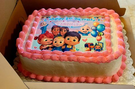 Cocomelon Sheet Cake, Cocomelon Cake, Coco Melon, Cocomelon Birthday, Birthday Sheet Cakes, 1st Birthday Party Decorations, Sheet Cakes, Bean Bag Chair Kids, Happy 2nd Birthday