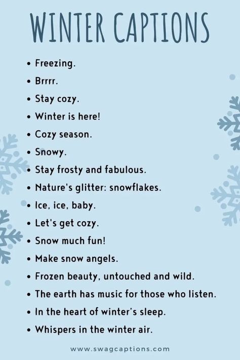 150+ Best Winter Instagram Captions For Every Cozy Snapshot Winter Title Ideas, Snow Day Captions Instagram, Winter Captions Instagram Cold, Snow Quotes Instagram, Winter Story Ideas, Snow Captions Instagram, Winter Captions For Instagram, Winter Captions, Winter Instagram Captions