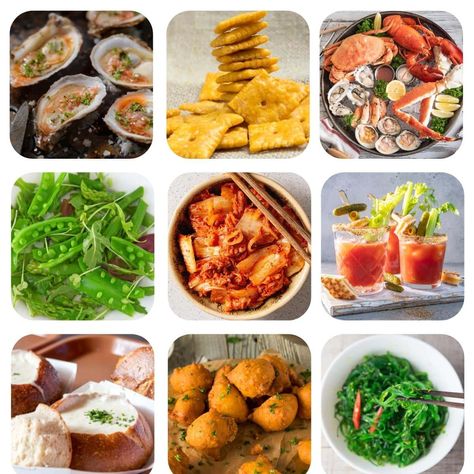 Oyster Roast Party Menu Appetizers, Raw Oysters Toppings, Side Dishes For Oysters, Oyster Side Dishes, Side Dishes For Oyster Roast, Sides For Oyster Roast, Oyster Roast Side Dishes, Oyster Dinner Party, Oyster Roast Sides