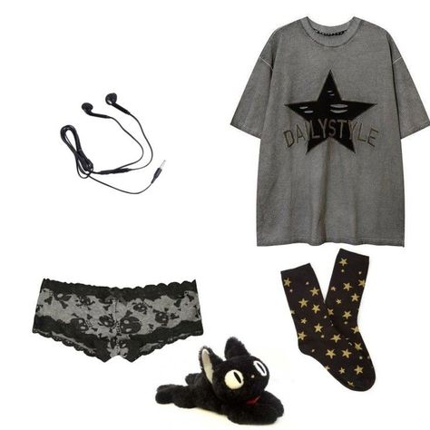 Alt Sleepwear, Emo Pjs Aesthetic, Sleepy Aesthetic Outfit, Gothic Pjs, Emo Pajamas, Emo Pjs, Grunge Pjs, Grunge Pajamas, Cute Pjs Outfits