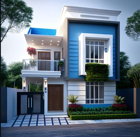 House Elevation Colour Combination, House Color Combination, Elevation Colour Combination, Designing A House, Exterior Color Combinations, House Front Elevation, Combination Color, Color Combinations Home, Trending 2023