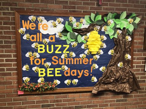 Summer bulletin board I created for SRS. Summer Bulletin Board, Birthday Bulletin Board, Summer Bulletin Boards, Birthday Bulletin Boards, Birthday Bulletin, Buzz Bee, Summer Birthday, Bulletin Boards, Bulletin Board