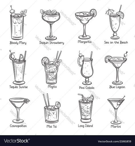 Alcoholic Drink Tattoo, Mini Cocktail Tattoo, Matching Margarita Tattoo, Tiny Drink Tattoo, Small Alcohol Tattoo, Coctail Tattoo Design, Margarita Drink Tattoo Design, Mojito Tattoo Small, Margarita Tattoo Drinks Small