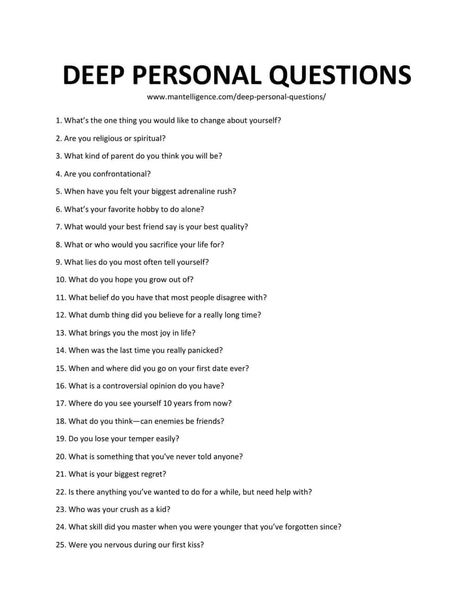 Downloadable and printable jpg/pdf list of Deep Personal Questions Questions To Ask A Girl, Text Conversation Starters, Deep Conversation Topics, Tenk Positivt, Questions To Get To Know Someone, Deep Conversation, Topics To Talk About, For Couples, Deep Questions To Ask