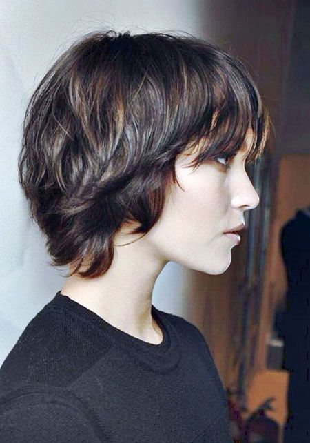 Short Shaggy Pixie Haircuts, Pixie Cut With Long Bangs, Shaggy Pixie, Longer Pixie Haircut, Long Pixie Hairstyles, Short Dark Hair, Pixie Cut With Bangs, Short Shag Hairstyles, Haircuts For Wavy Hair