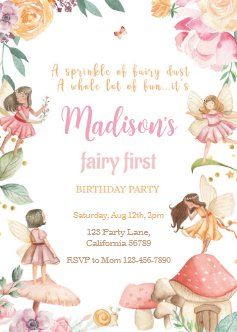 Create your own Invitation | Zazzle Fairy Theme Birthday Party, Fairy Theme, Baby Birthday Themes, Garden Party Birthday, Fairy Birthday Party, Fairy Birthday, Birthday Themes, Create Your Own Invitations, Theme Birthday