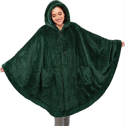 Fleece Shawl, Poncho For Women, Blanket Cape, Cape With Hood, Hoodie Poncho, Cape Wrap, Coach Watch, Blanket Poncho, White Elephant Gifts Exchange